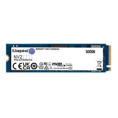 Kingston 500GB NV2 M.2 2280 PCIE 4.0 NVME SSD